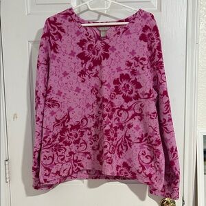 White Stag Pink Floral Sweater
